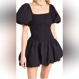 LoveShackFancy Black Mini Dress
